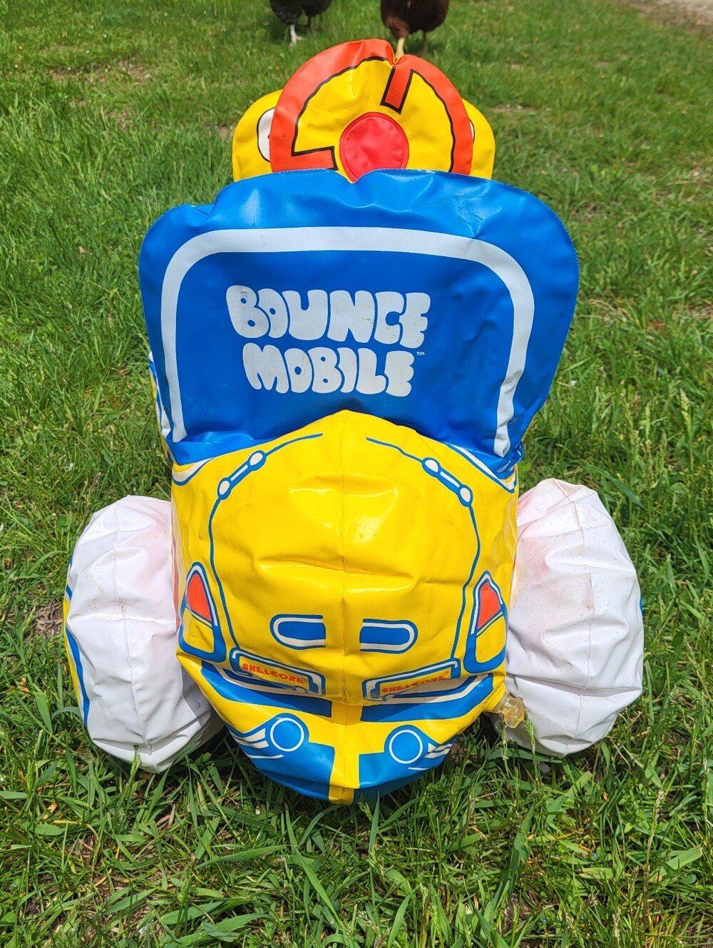 Vintage Shellcore Bounce Mobile Inflatable Ride-On Toy - Yellow - Picture 2 of 6